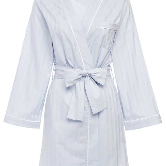 NWT KIP 100% Turkish Cotton Robe // Mist Blue (Small) - Picture 3 of 4